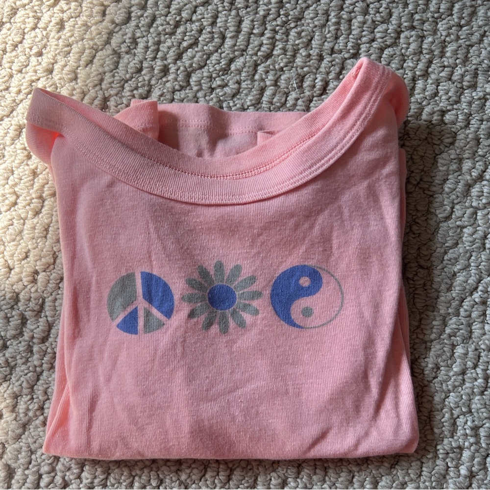 American Eagle Outfitters Hey Baby Peace Graphic Tee